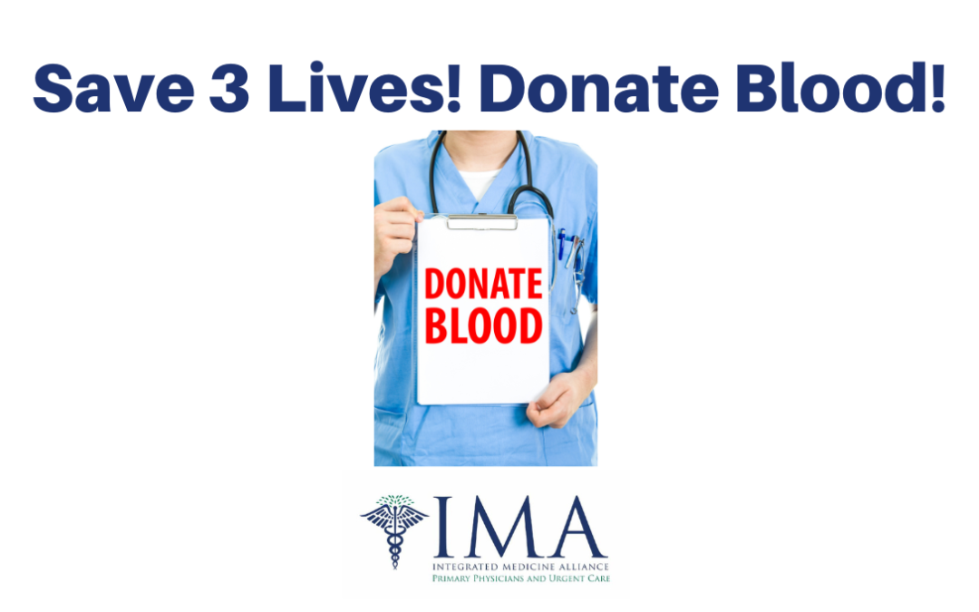 IMA Urgent Care & Primary Care Asks Neighbors To Roll Up Their Sleeve to Help Save a Life